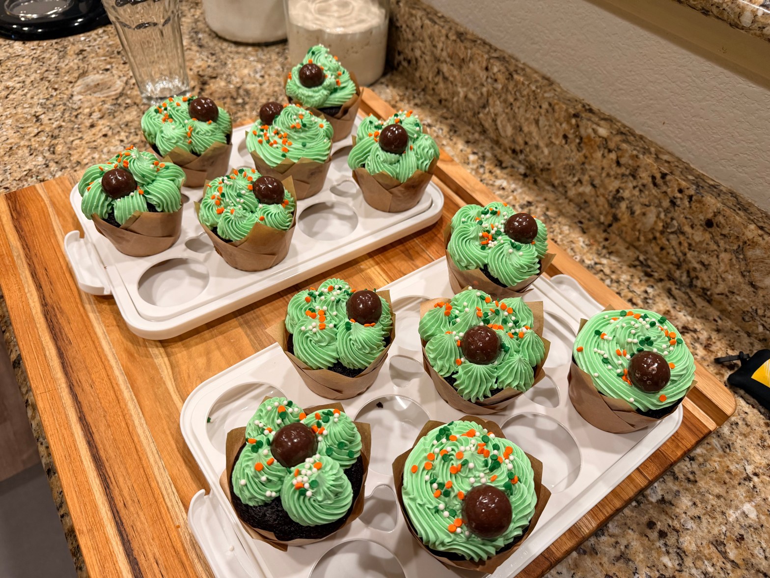 St. Patrick’s Day&nbsp;cupcakes